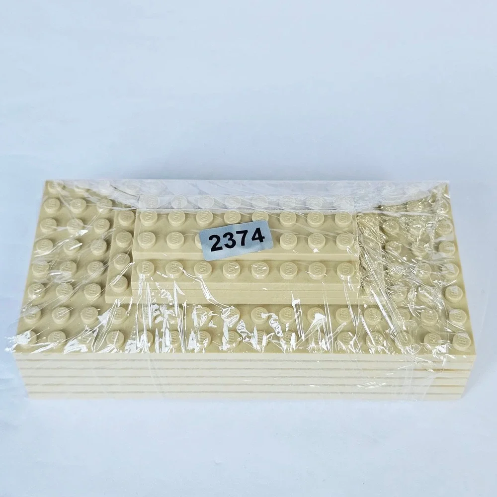 LEGO Tan Baseplate Plate Lot 8x16 4x10 4x8 2x8 Desert Sand Building Blocks 10pc
